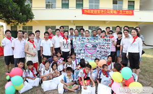 寶潔黃埔廠志愿隊回訪海南儋州東成鎮寶潔黃埔廠希望小學